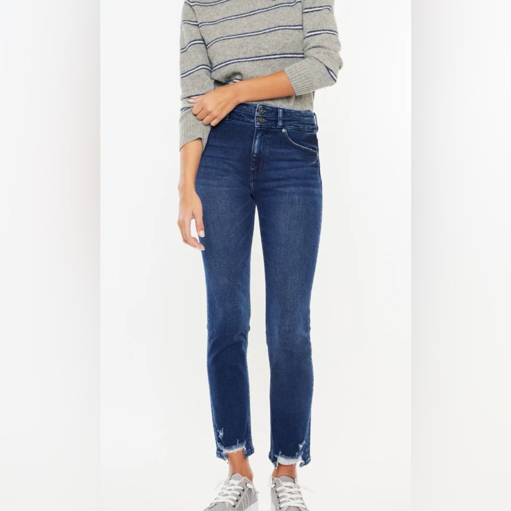 Kancan Cadence Ultra High Rise Slim Straight Leg Jeans